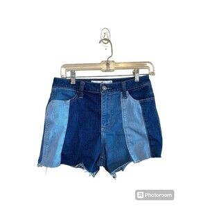Hollister Curvy High Rise Shorts Multi Color Denim Sz.9